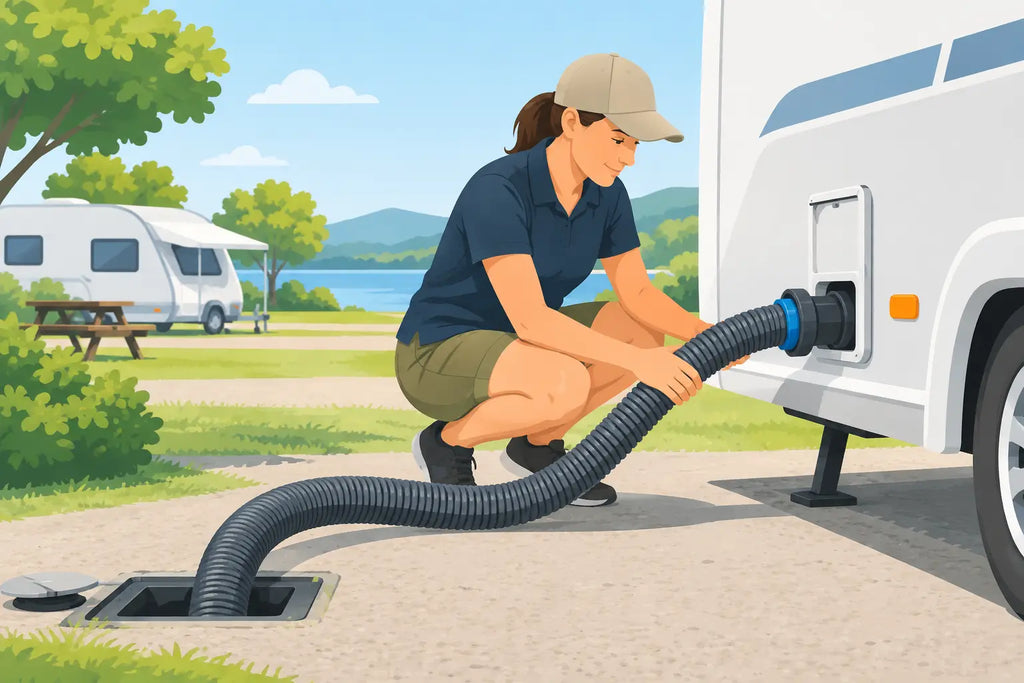 How to Use Sullage Hose at a Caravan Park