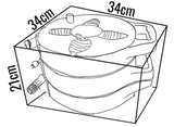 Flat Sullage Hose & Compact Reel C-3 (6m x 25mm)