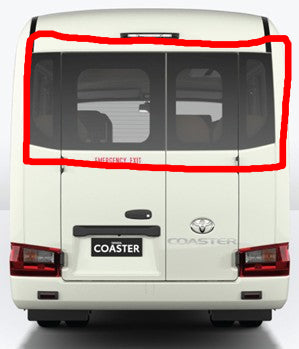 Solarscreen toyota Coaster Rear end 4 windows