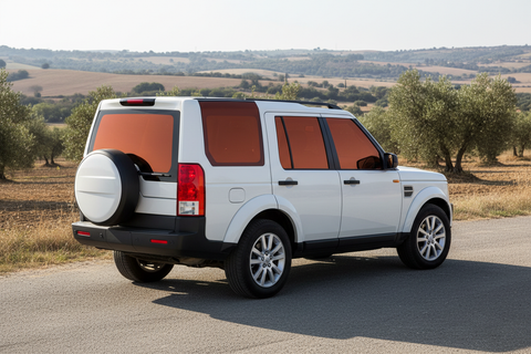 Land Rover Discovery 3 Full Solarscreen Set - all windows orange tinted
