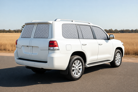Landcruiser 200 GX Full Set silver quilted-screen illustration