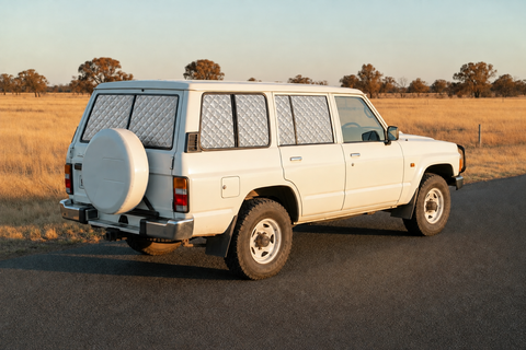 Nissan GQ Patrol Touring Set with silver screens and sliding cargo windows