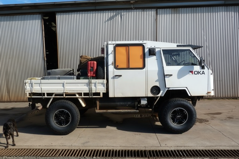 OKA Truck - Rear Slider Window Tinted Orange