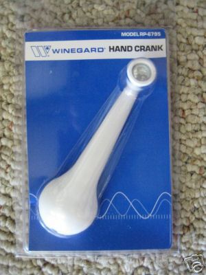 Winegard white elevation crank handle