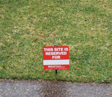 Camp Site Reservation Sign